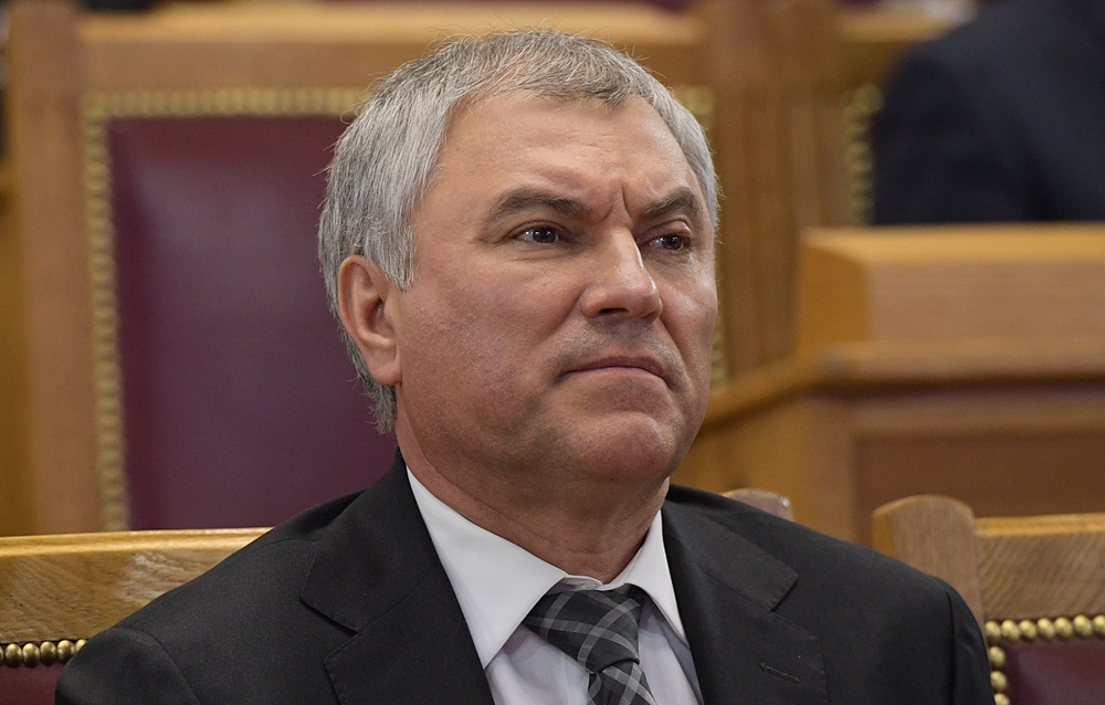Chủ tịch Duma Quốc gia Nga Vyacheslav Volodin. Ảnh: AFP.
