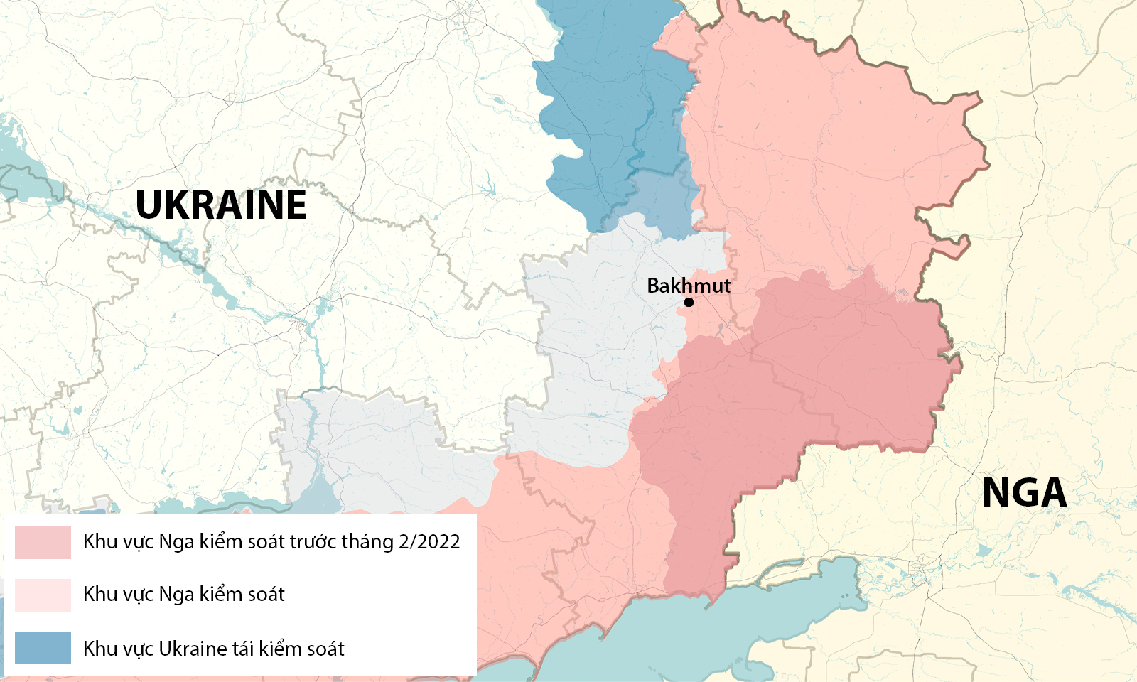 Vị trí thành phố Kharkov, Ukraine và Belgorod của Nga. Đồ họa: WP