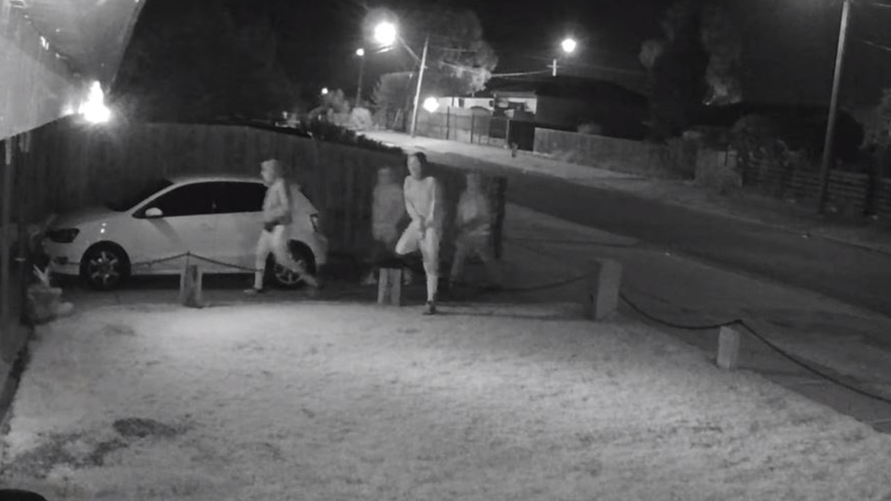 The four men approached the Fraser St address at around 4am on Monday April 24. Picture: Victoria Police