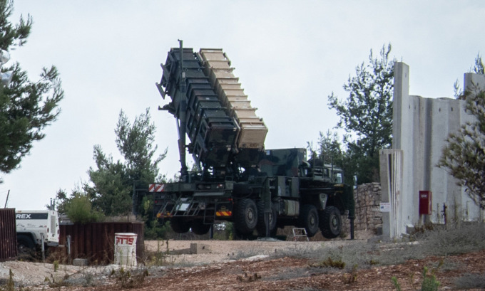 Xe phóng đạn của tổ hợp Patriot triển khai ở miền bắc Israel hồi năm 2018. Ảnh: Times of Israel