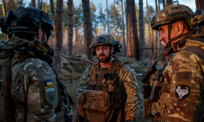 Binh sĩ Ukraine tại tỉnh Lugansk tháng 11/2023. Ảnh: Reuters