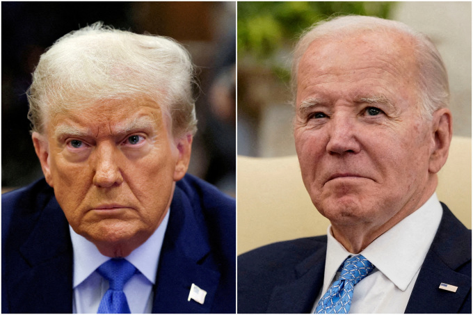 Ông Donald Trump và Joe Biden. Ảnh: Reuters