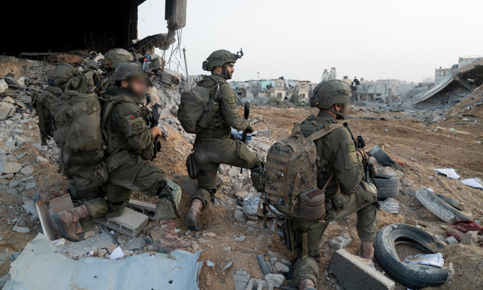 Binh sĩ Israel tại Dải Gaza trong bức ảnh đăng ngày 21/5. Ảnh: IDF
