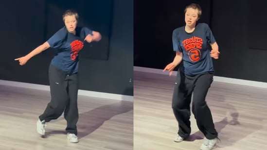 Video nhảy múa của Shiloh trong kiểu đầu đinh đang gây sốt trên mạng xã hội. 