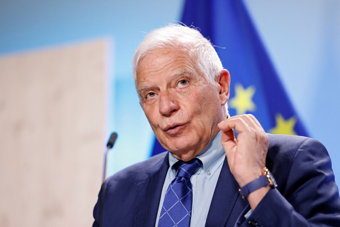 Josep Borrell, quan chức phụ trách chính sách đối ngoại của Liên minh châu Âu (EU), tại Stockholm, Thụy Điển năm 2023. Ảnh: Reuters
