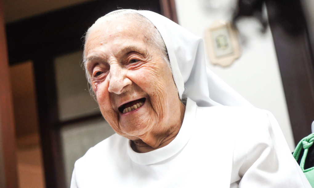 Sơ Inah Canabarro Lucas hồi tháng 2/2024. Ảnh: LongeviQuest