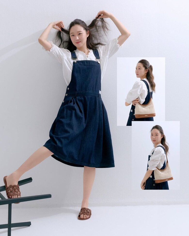 Ở tuổi U50, nữ diễn viên vẫn làm người mẫu cho nhãn hàng thời trang cho giới trẻ 