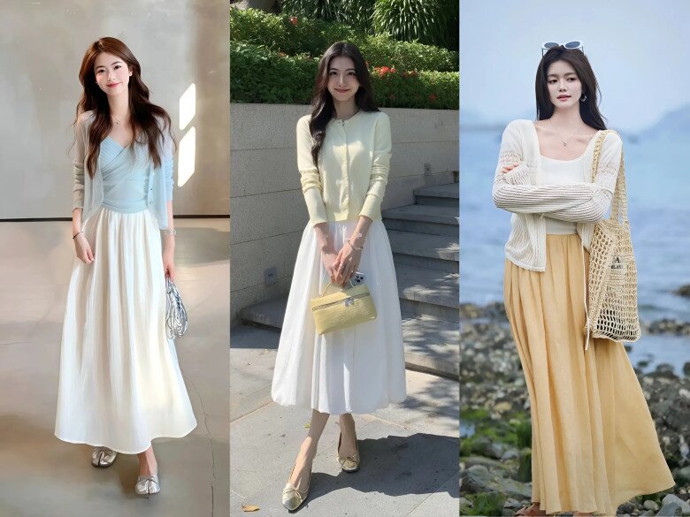 Mẫu áo tưởng chỉ dành cho mùa lạnh bất ngờ gây sốt ngày hè: amp;#34;Vũ khíamp;#34; hack tuổi, tăng vẻ dịu dàng và thanh lịch - 8