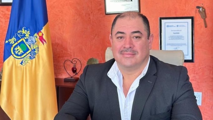 Jose Murguia Santiago, thị trưởng Teuchitlan. Ảnh: Facebook/Chính quyền Teuchitlan