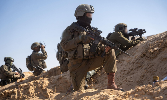 Binh sĩ Israel tại Dải Gaza trong bức ảnh đăng ngày 4/5. Ảnh: IDF