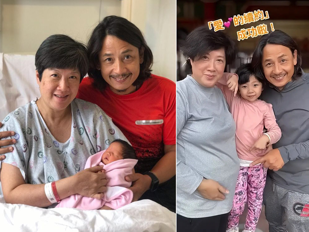 Gia đình Hoàng Trạch Phong năm 2019 (trái) và hình chụp tháng 5/2025. Ảnh: HK01