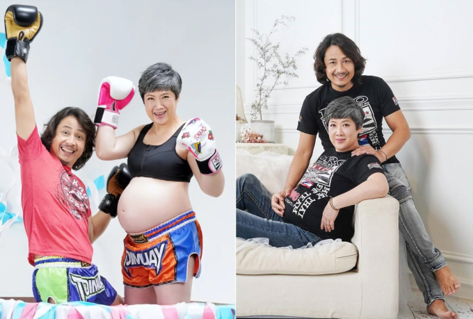 Hoàng Trạch Phong và vợ, Lệ Lệ. Ảnh: Weibo