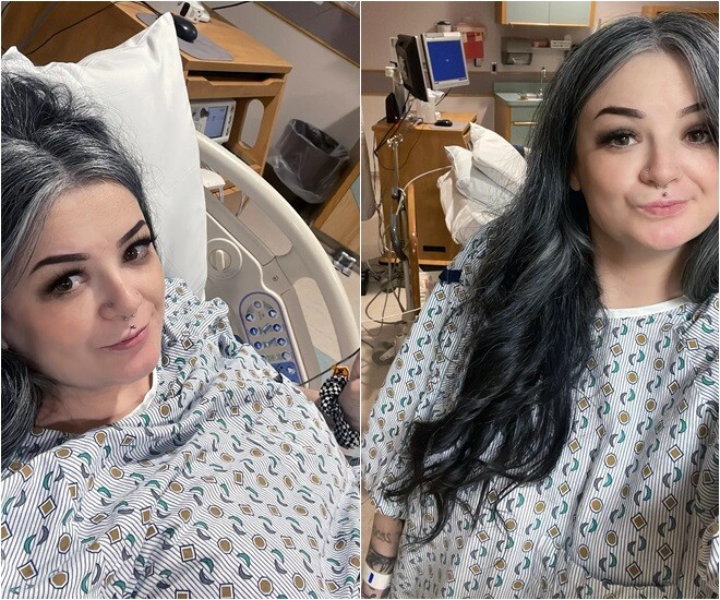 Katrina mang thai con thứ 3 dù đã thắt ống dẫn trứng.