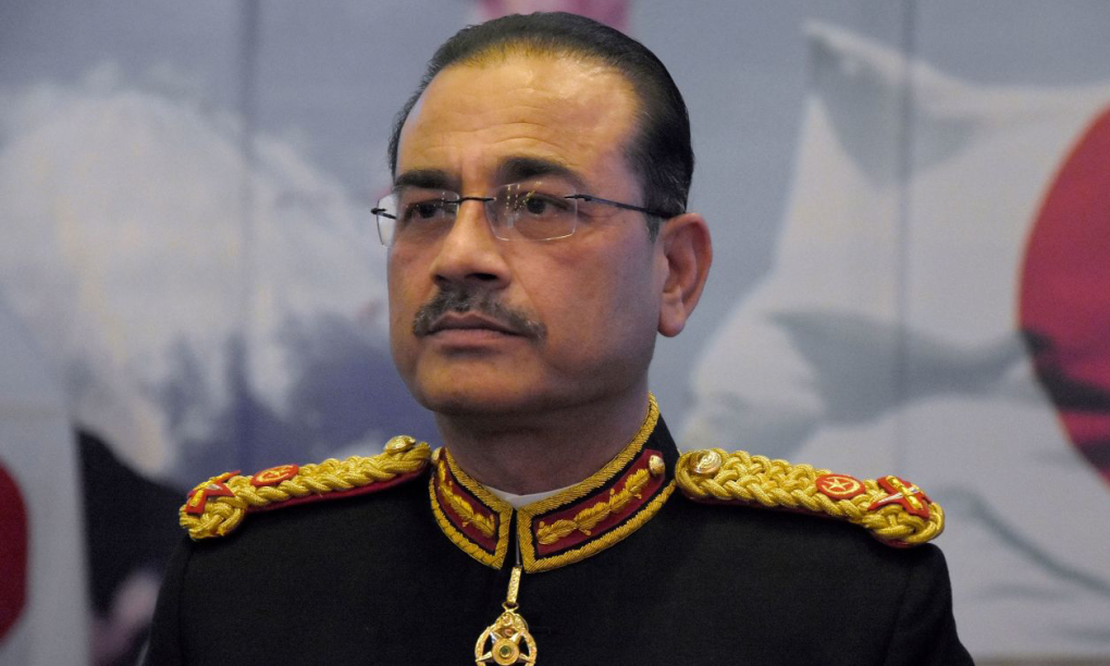 Tướng Syed Asim Munir khi thăm khu vực do Pakistan kiểm soát ở Kashmir năm 2022. Ảnh: AP