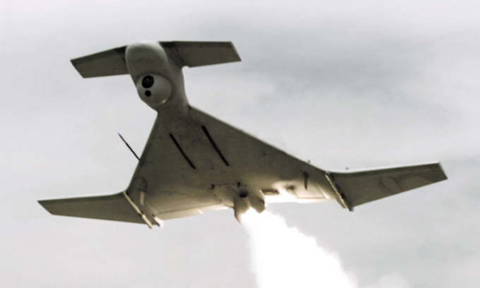 Một chiếc Harop của Israel bay thử. Ảnh: IAI.