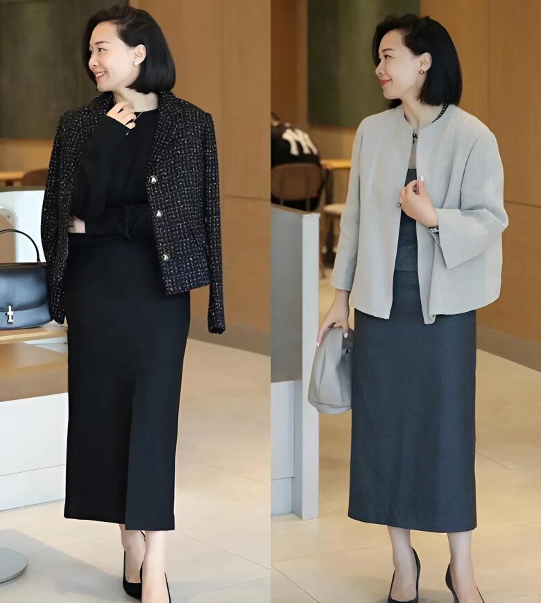 Váy midi dáng suông phù hợp để ra vào nơi làm việc thì đây chính là nó, nó cũng rất phù hợp với những chị em có dáng người nhỏ nhắn, tỷ lệ cơ thể cân đối. 