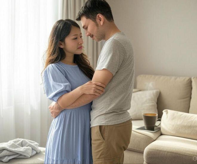 Mỗi sáng, vợ luôn lặng lẽ chỉnh lại cổ áo rồi đứng ôm tôi thật lâu trước khi tôi đi làm.