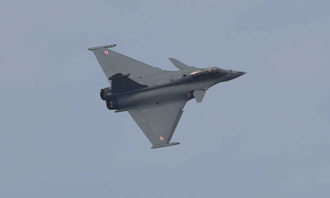 Tiêm kích Rafale của không quân Ấn Độ trong cuộc diễn tập chung năm 2023. Ảnh: AFP