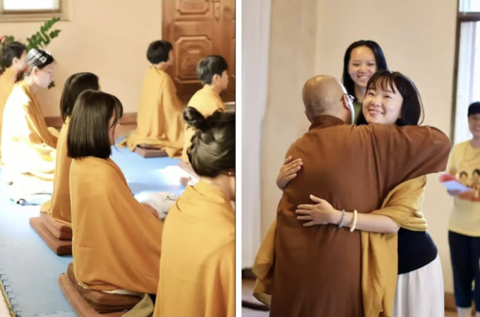 Nhiều phụ nữ tìm đến chùa để giải tỏa áp lực trong công việc, cuộc sống. Ảnh: 36kr