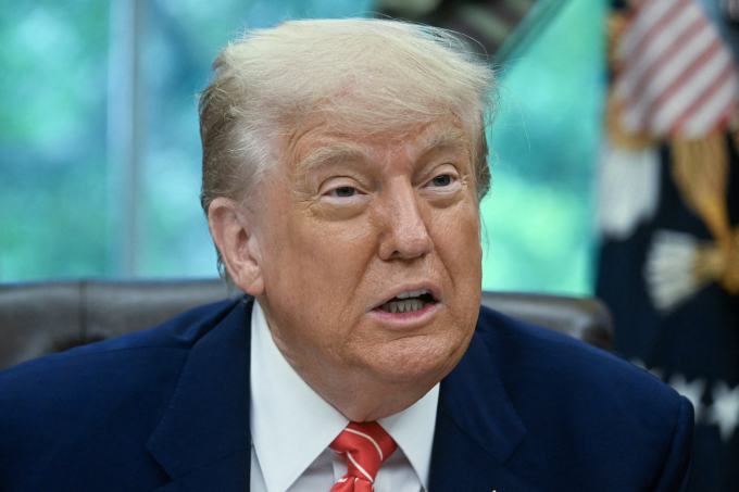 Tổng thống Mỹ Donald Trump tại Nhà Trắng ngày 8/5. Ảnh: AFP