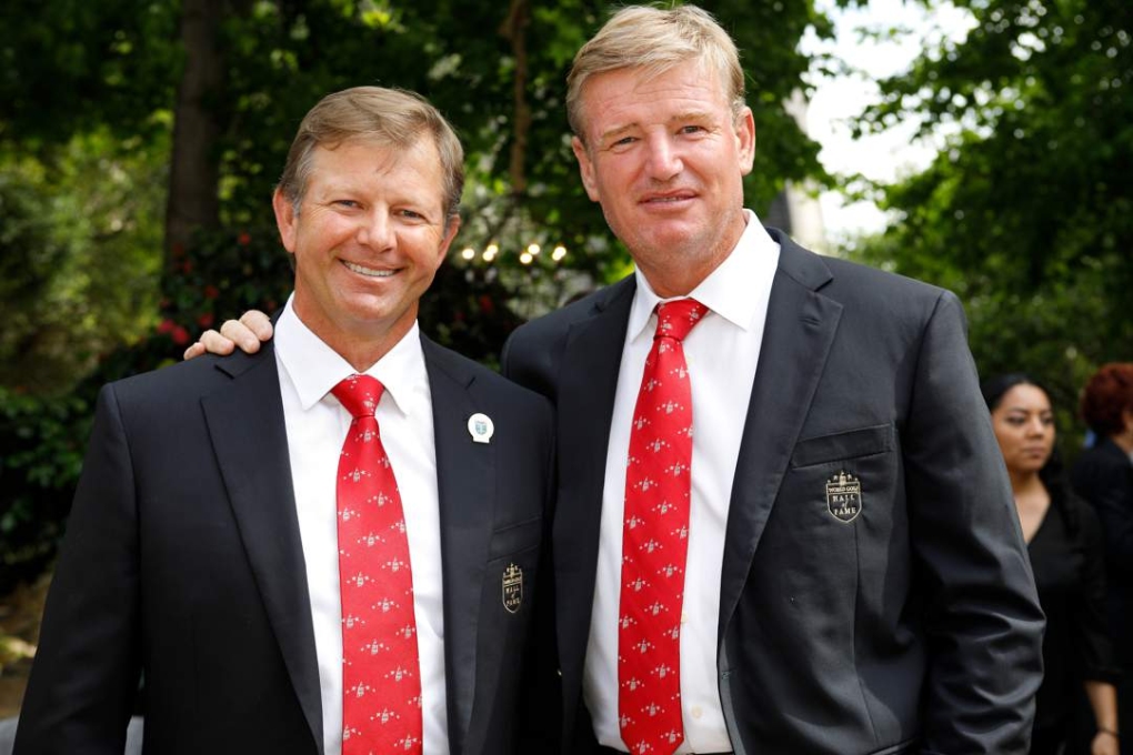 Hai tay golf nổi tiếng Retief Goosen và Ernie Els (bên phải). Ảnh: News24