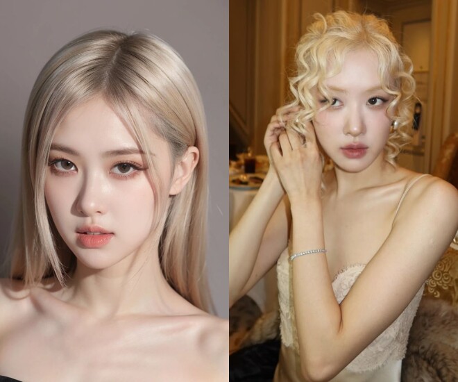 Màu tóc sáng tôn lên ngũ quan và làn da làm Rosé yêu thích đến mức duy trì suốt 7 năm