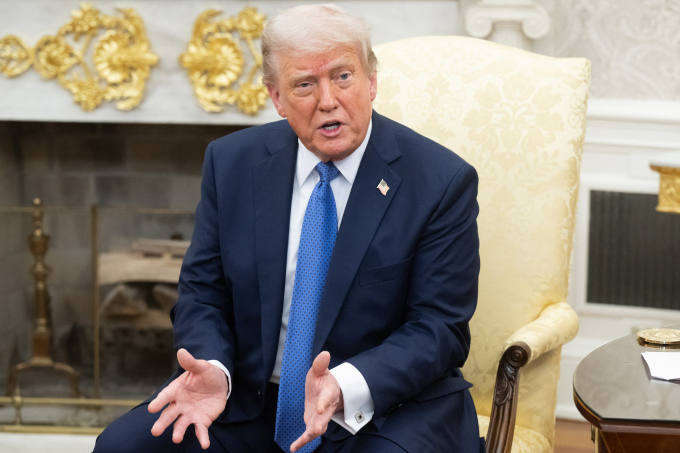 Tổng thống Mỹ Donald Trump tại Nhà Trắng ngày 24/4. Ảnh: AFP