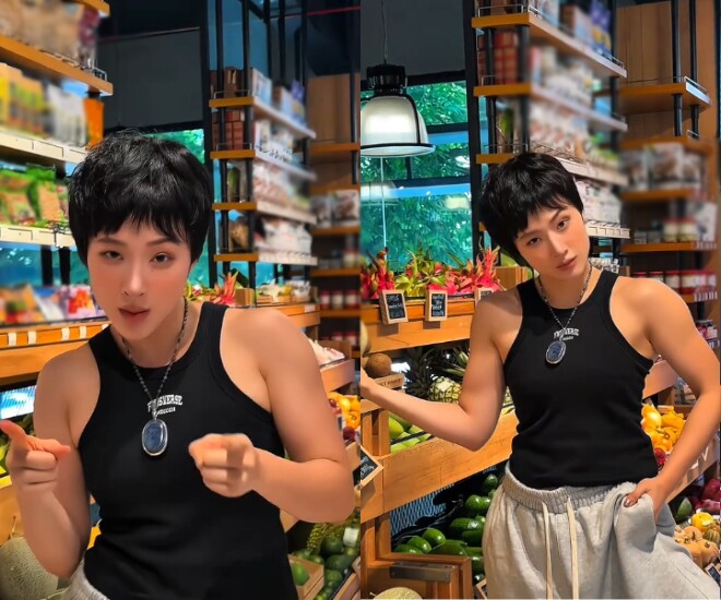 Angela Phương Trinh “gây sốt” khi để tóc tém, khoe cơ bắp cuồn cuộn.