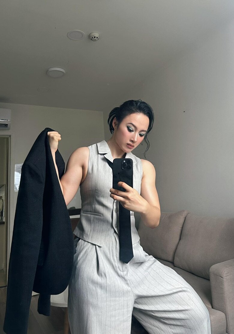 Angela Phương Trinh ăn chay trường nhưng vẫn tập gym hiệu quả.