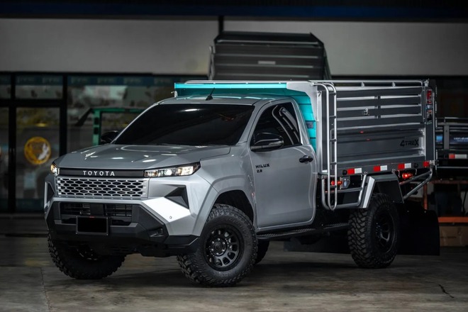 Toyota Hilux 'lột xác' thành xe ben mà không cần cắt xẻ: Chở tới 5 tấn, có cả cần cẩu tự bốc hàng- Ảnh 16.