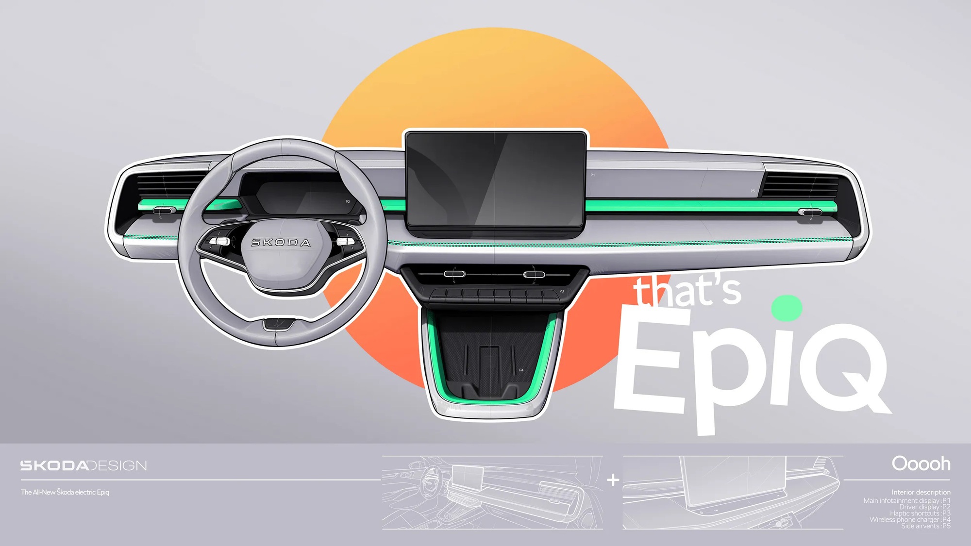 Skoda Epiq - SUV điện rẻ nhất của hãng lần đầu có ảnh nội thất: Thiết kế xịn với 2 màn hình, đèn trang trí, cốp rộng, về Việt Nam thì dễ ‘hot’- Ảnh 2.