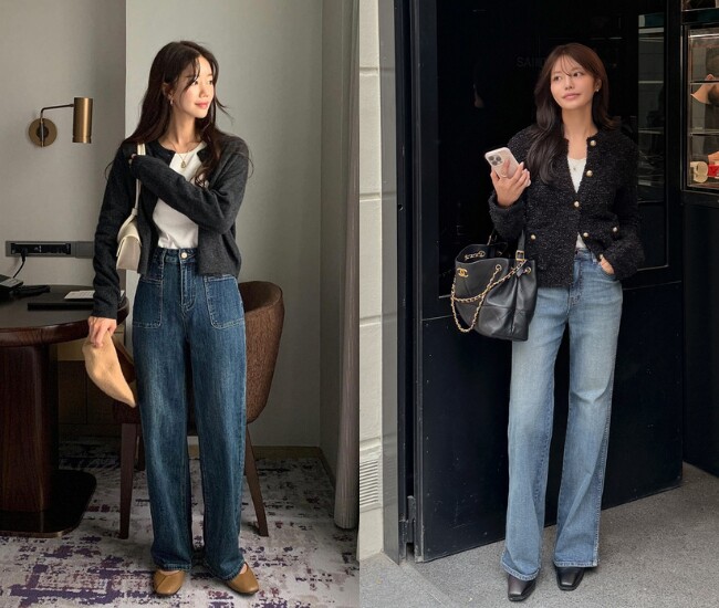 Quần jeans ống suông mang lại cảm giác thoải mái nhưng vẫn giữ được vẻ ngoài gọn gàng. Thiết kế ống thẳng giúp đôi chân trông dài hơn và dễ che khuyết điểm. Đây là item phù hợp với nhiều phong cách, từ năng động đến thanh lịch.