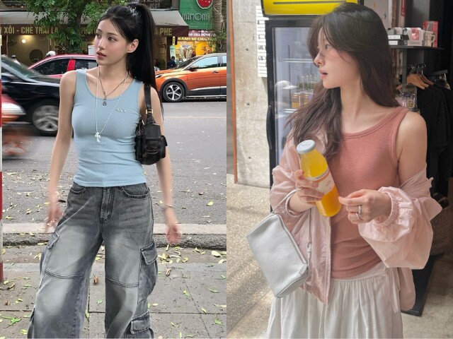 Áo tank top được yêu thích nhờ thiết kế gọn nhẹ và thoáng mát. Khi phối cùng quần hoặc chân váy cạp cao, tổng thể trở nên cân đối hơn. Đây là item phù hợp với phong cách trẻ trung, hiện đại và đặc biệt tiện mặc trong thời tiết nóng.