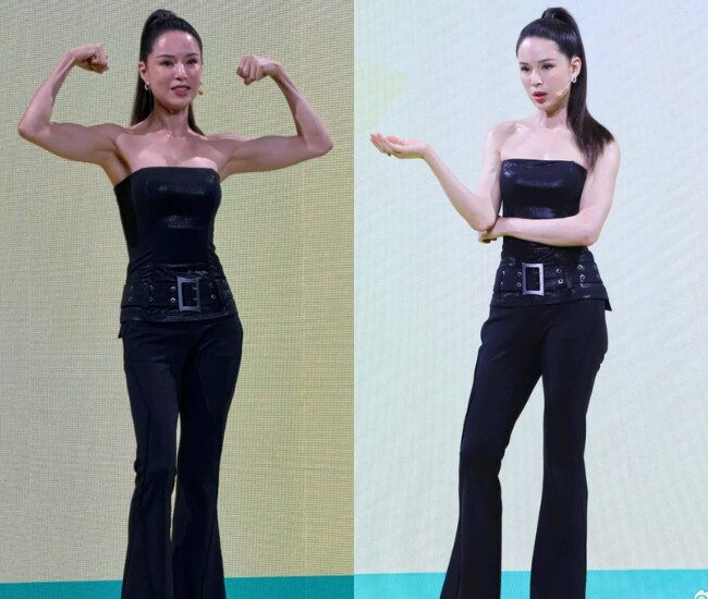 Lý Nhược Đồng gây chú ý với diện mạo trẻ trung cùng vóc dáng săn chắc đáng ngưỡng mộ ở tuổi 60.