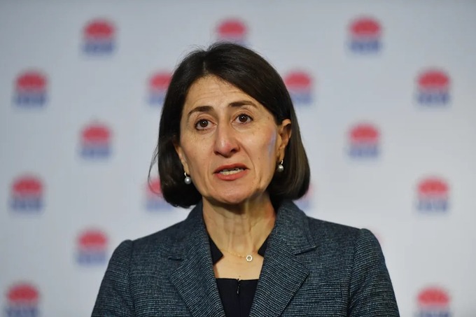 Thủ hiến bang New South Wales Gladys Berejiklian phát biểu hôm 18/6. Ảnh: AAP.