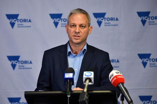 Victorian Chief Health Officer Brett Sutton addresses the media.