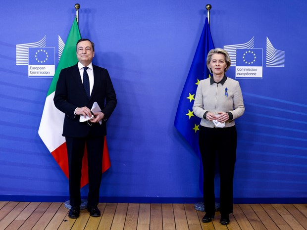 Lanh dao EU va Italy den Israel dam phan ve van de nang luong hinh anh 1