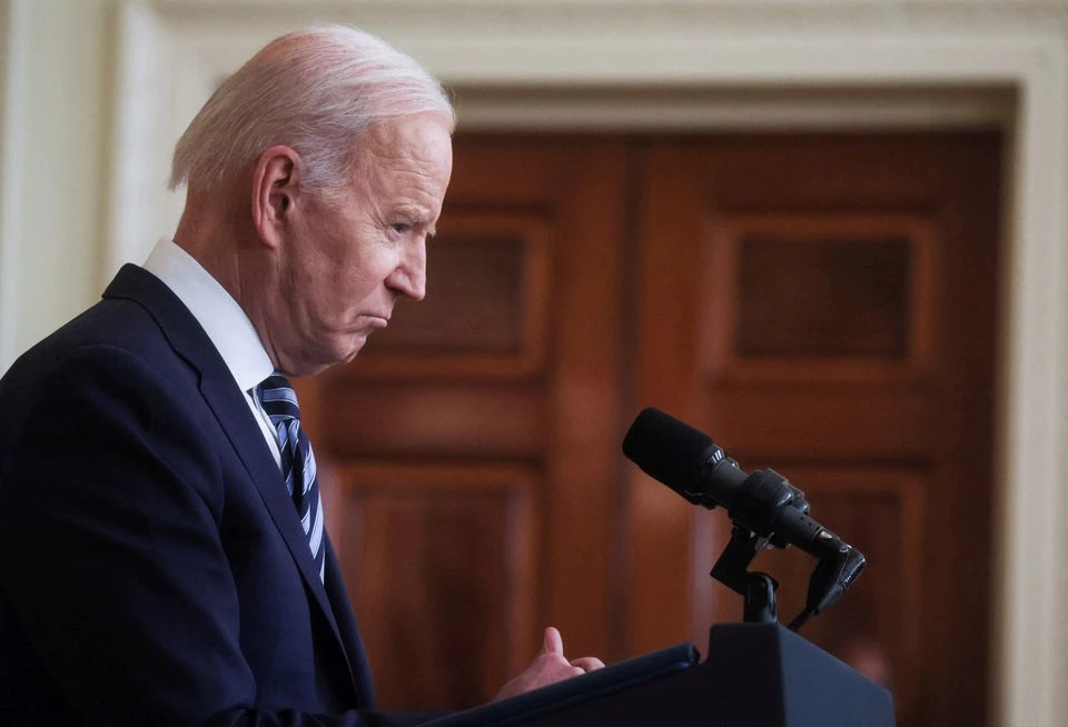 Tổng thống Mỹ Joe Biden tại Nhà Trắng hôm 24/2. Ảnh: Reuters.