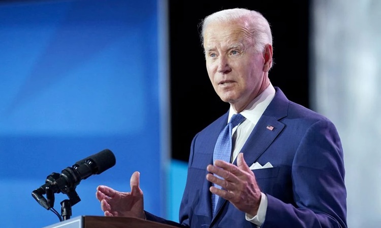 Tổng thống Mỹ Joe Biden phát biểu tại Los Angeles, California, ngày 9/6. Ảnh: Reuters.
