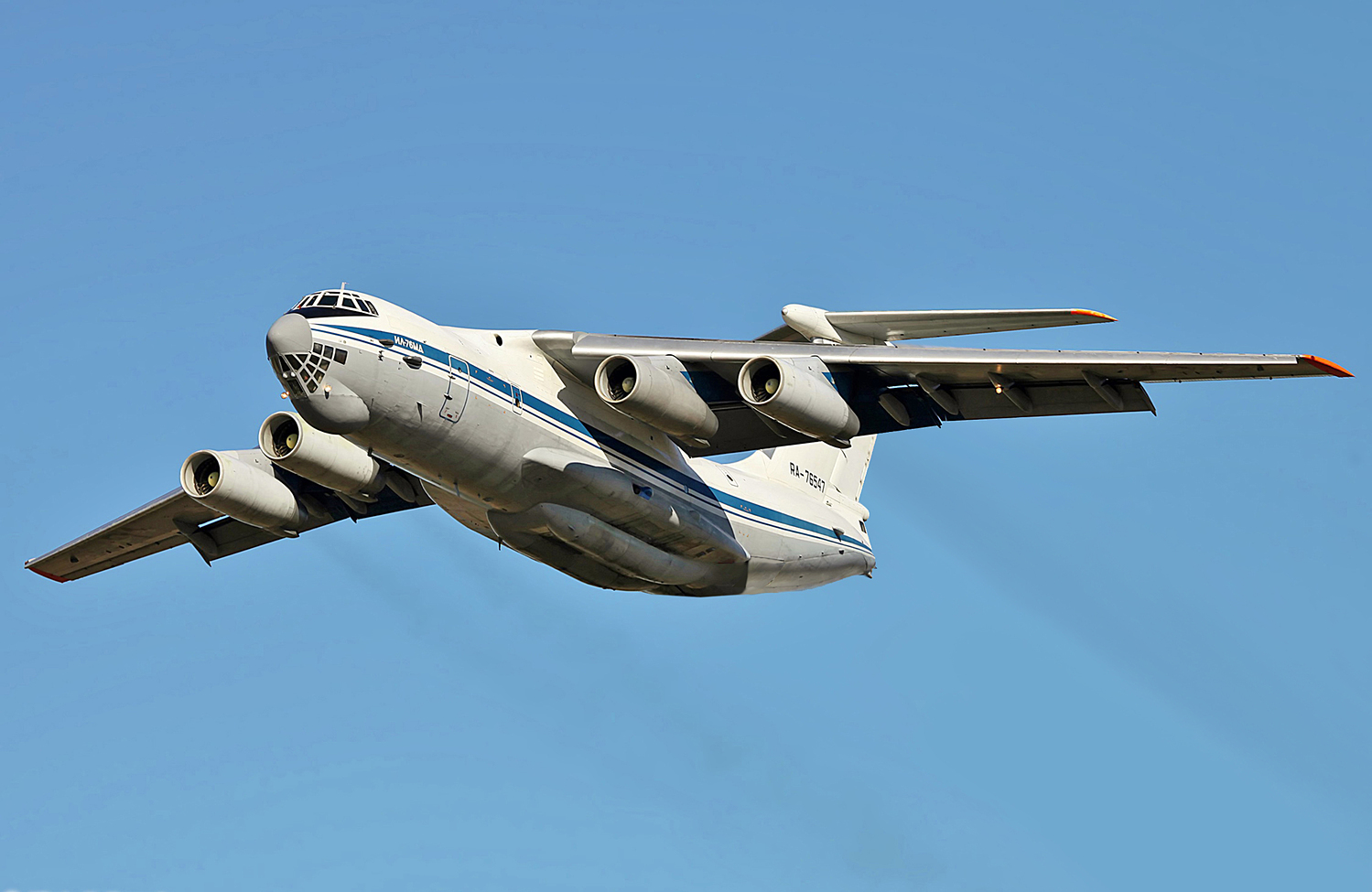 Vận tải cơ Ilyushin Il-76 do Nga chế tạo. Ảnh: Wikipedia.