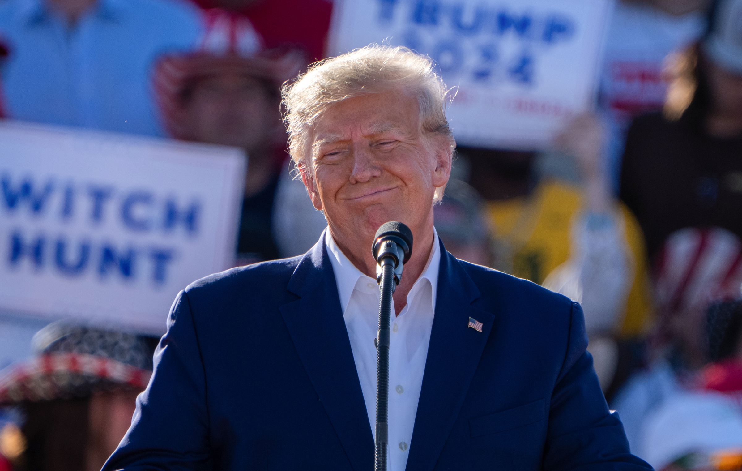 Cựu tổng thống Mỹ Donald Trump phát biểu tại Waco, bang Texas, ngày 25/3. Ảnh: AFP