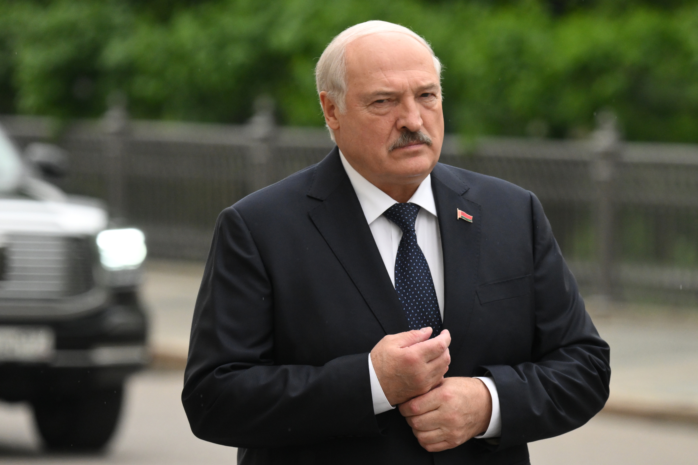 Tổng thống Belarus Alexander Lukashenko tại Moskva, Nga ngày 25/5. Ảnh: AFP