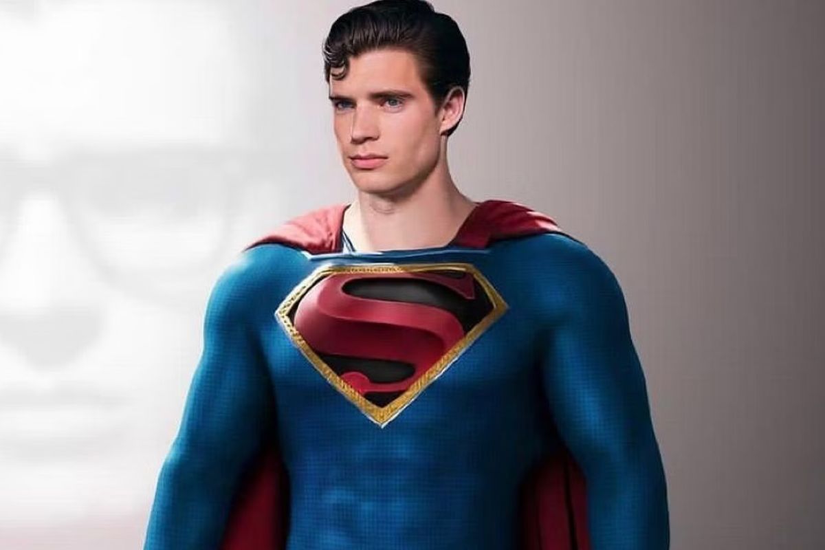 Hình ảnh David Corenswet trong trang phục Superman do fan vẽ. Ảnh: Instagram Jscomicart