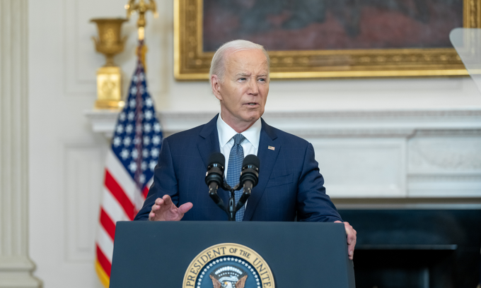 Tổng thống Mỹ Joe Biden phát biểu tại Nhà Trắng hôm 31/5. Ảnh: Văn phòng Tổng thống Mỹ