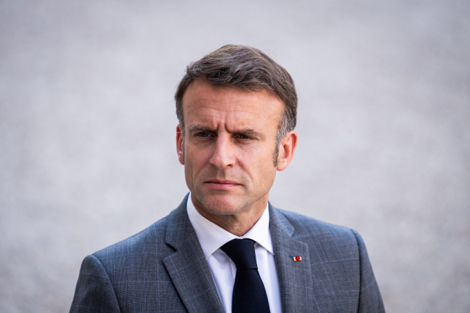 Tổng thống Pháp Emmanuel Macron tại Điện Elysee, Paris ngày 24/6. Ảnh: AFP