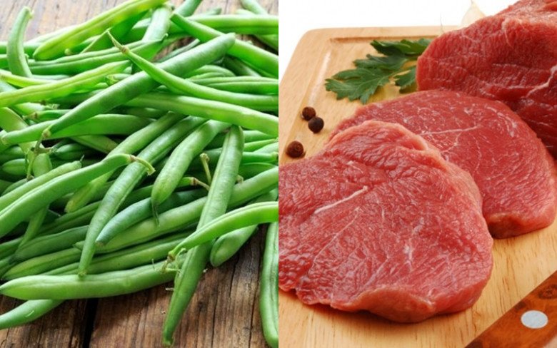 Đậu que, thịt nạc cũng là những món ăn giúp giảm cân, tạo cảm giác no lâu nên sẽ hạn chế tiêu thụ nhiều calo.