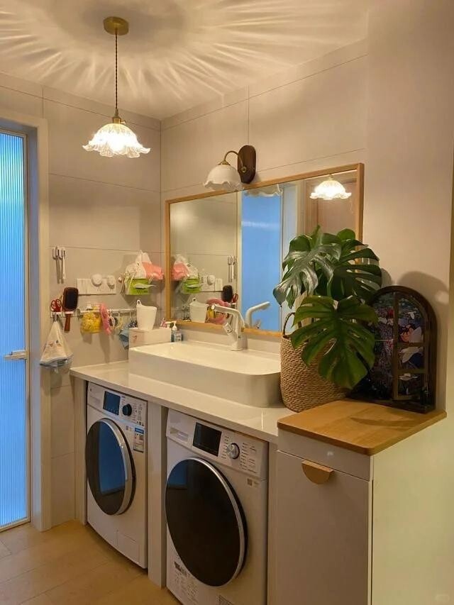 Ngày càng nhiều người không đặt máy giặt ở ban công, 5 thiết kế này giúp nâng tầm không gian sống, vừa đẹp vừa tiện - 6