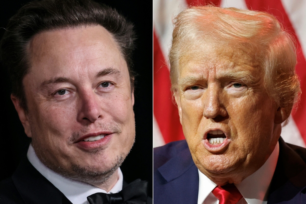 Tổng thống Mỹ Donald Trump (phải) và tỷ phú Elon Musk. Ảnh: AFP