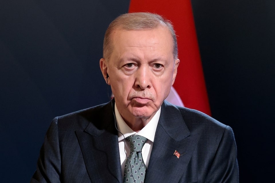 Tổng thống Thổ Nhĩ Kỳ Erdogan tại Italy hồi tháng 4. Ảnh: Reuters