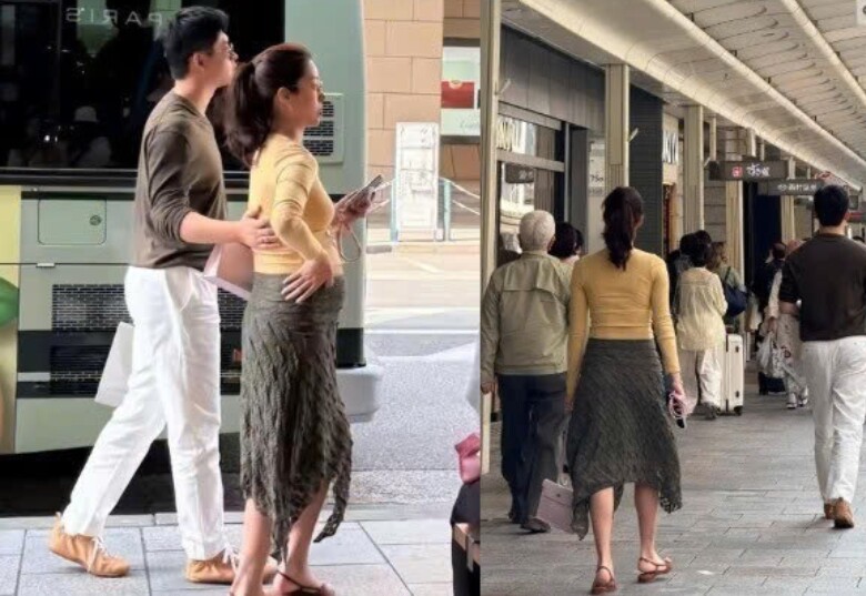 Nữ diễn viên lần đầu lộ bụng bầu vào dịp Lễ Tình Nhân 14/2.